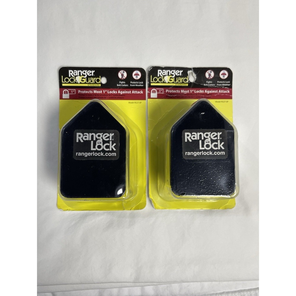 NIB  2 RANGER Lock Guard Protection for 1"‎ Padlocks Anti-Theft Weather Steel